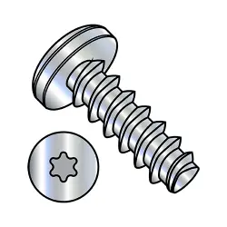 Steel Zinc Six-Lobe Pan Plastite®-Alternative, Inch Sizes Thread Rolling Screws