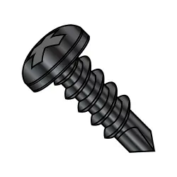 Steel Zinc Black Phillips Pan  - TEK® Self-Drilling Screws