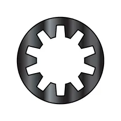 DIN 6797J Internal Steel Black Oxide Tooth Lock Washers