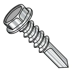 410 Stainless, #5 Point Unslotted Hex Washer  - TEK® Self-Drilling Screws