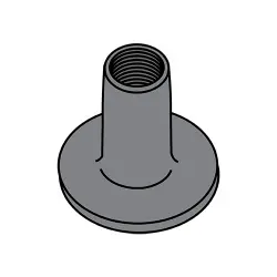 .750 in. Base Plain No Projection Weld Nuts