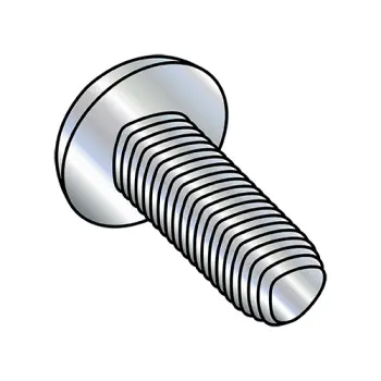 1/4-20 X 2 1/2 Phillips Pan Taptite Alternative Thread Rolling Screw Fully Thread Zinc and Bake & Wax