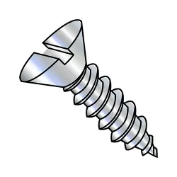 Slotted, Steel Zinc 82° Flat Type-AB Self-Tapping Screws & Sheet Metal Screws