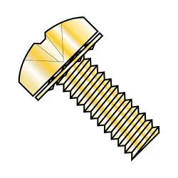 Steel Zinc Yellow Internal Tooth Phillips Pan SEMS Screws