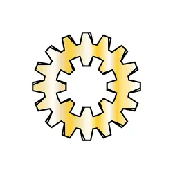 Zinc Yellow Ext-Int Combination Tooth Lock Washers