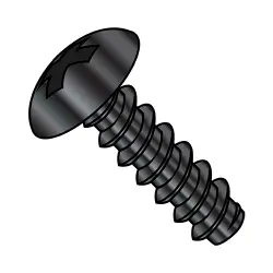 Phillips, Steel Black Oxide Truss Type-B Self-Tapping Screws & Sheet Metal Screws