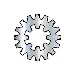 Steel Zinc Ext-Int Combination Tooth Lock Washers