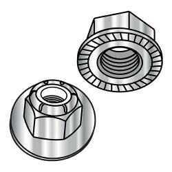 DIN 6926 Nylon Insert Flange Serrated LockNuts