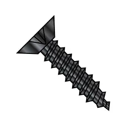 Steel Zinc Black Phillips 82° Flat Ucut Type-AB Self-Tapping Screws & Sheet Metal Screws