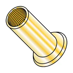 Steel Zinc Yellow Round Body Flat Head