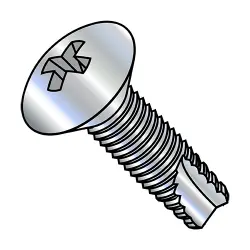 Oval Phillips, Steel Zinc Type-23 Thread Cutting Screws
