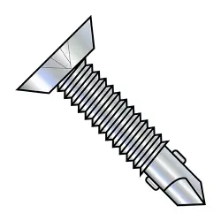 #3 pt. w/Wings Steel Zinc w/ Machine Screws Thread 82° Flat Ucut Phil  - TEK® Self-Drilling Screws