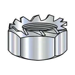 Steel Zinc Regular Pattern Nuts