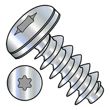 M3.5-1.57X6  Metric 6 Lobe Pan Head PT Alternative Fully Threaded Zinc & Bake