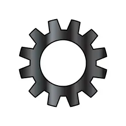 Black Oxide External Tooth Lock Washers
