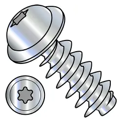 Round Washer Six-Lobe, Steel Zinc EJOT® PT®-Alternative, Metric Thread Rolling Screws