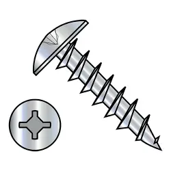 Square/Phillips, Stl Zinc, Full Thread Truss Deep Thread/Cabinet Screws