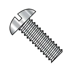 Slotted Round Machine Screws, 18-8 SS