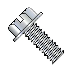 Steel Zinc Slotted Hex Washer Head Machine Screws