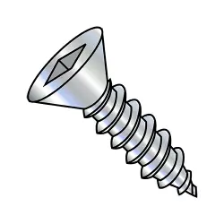 82° Flat Head Square Recess Screws Type A, Steel with Zinc Coating