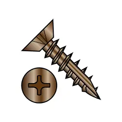 Flat Undercut Phillips #17 Point Hinge Screws