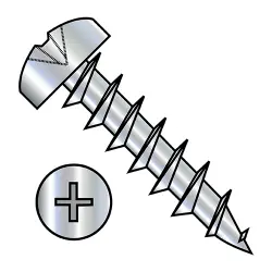 Phillips Steel Nickel, Full Thread Pan Deep Thread/Cabinet Screws