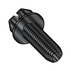 Steel Black Oxide Slotted Hex Washer Taptite®-Alternative, Inch Sizes Thread Rolling Screws