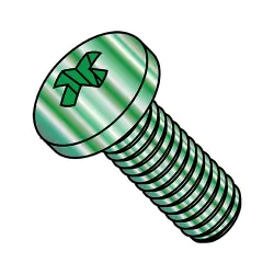 Steel Zinc Green Phillips Pan Head Machine Screws