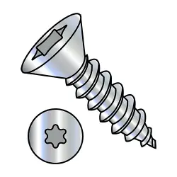 Steel Zinc Six-Lobe 82° Flat Type-AB Self-Tapping Screws & Sheet Metal Screws