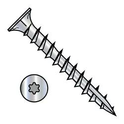 Six-Lobe Steel Zinc Flat w/Nibs Type-17 Screws