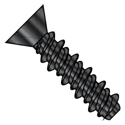 Steel Zinc Black Phillips 82° Flat High-Low Self-Tapping Screws & Sheet Metal Screws