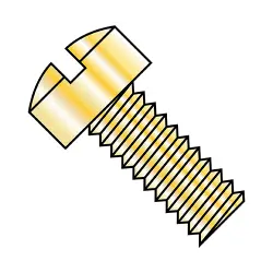 Steel Zinc Yellow Slotted Fillister Head Machine Screws