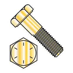 Grade 8 Zinc Yellow Hex Cap Screws