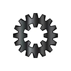 Black Oxide Ext-Int Combination Tooth Lock Washers