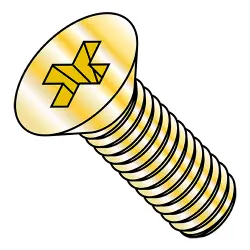 MS35191 82-Deg Flat Phillips Fine Steel Cad Machine Screws