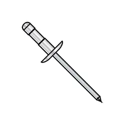 Large Flange Aluminum Body Steel Mandrel Rivets