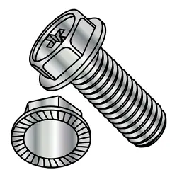 Hex Washer Head, Serrated Machine Screws