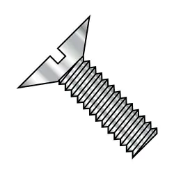 Slotted, 18-8 Stainless 100° Flat Head Machine Screws