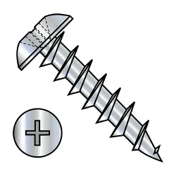 Phillip Stl Zinc, Full Thread Truss Deep Thread/Cabinet Screws