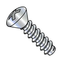 Phillips, Steel Zinc Oval Type-B Self-Tapping Screws & Sheet Metal Screws