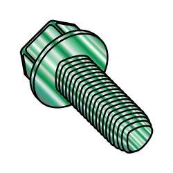 Steel Zinc Green Unslotted Hex Washer Taptite®-Alternative, Inch Sizes Thread Rolling Screws