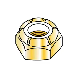 Steel Zinc Yellow Coarse Light Hex Thin Height Nuts