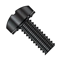Steel Zinc Black Internal Tooth Phillips Pan SEMS Screws