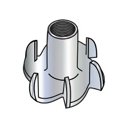 6 Prong Steel Zinc Tee Nuts