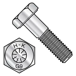 Fine Thread USA-Made Grade-9 Steel EcoGuard Gray/Silver Finish Hex Head Cap Screws