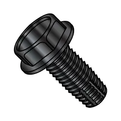 Steel Black Oxide Unslotted Hex Washer Type-F Thread Cutting Screws