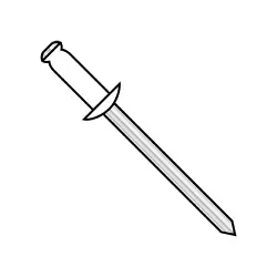 Dome Head White Body All Aluminum Rivets