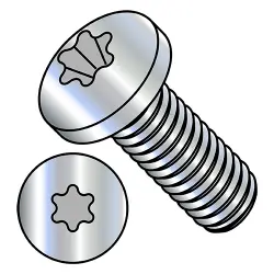 Steel Zinc Six-Lobe Pan Head Machine Screws