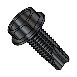 Steel Black Oxide Unslotted Hex Washer Type-23 Thread Cutting Screws