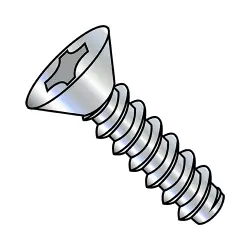 Steel Zinc Phillips 82° Flat Type-B Self-Tapping Screws & Sheet Metal Screws
